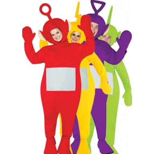 Tv&Movie Adult Unisex Teletubbies Costumes With Four Colors For Party Cosplay Funny Outfit Jumpsuit