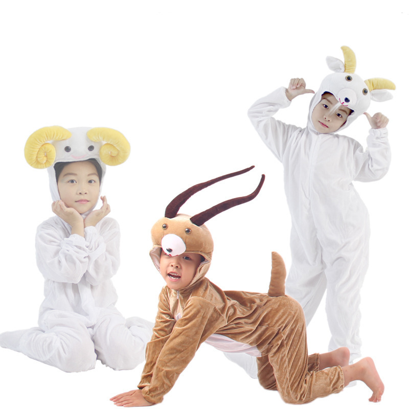 Animal Antelope Style Performance Clothing Animal conjoined Goat Cartoon Little Sheep halloween