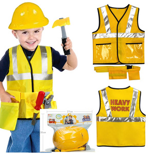 Hot Sale Perfect Engineer Dress-Up Toy Sets for Role Play Construction Workers  Halloween Costume for Kids Boys