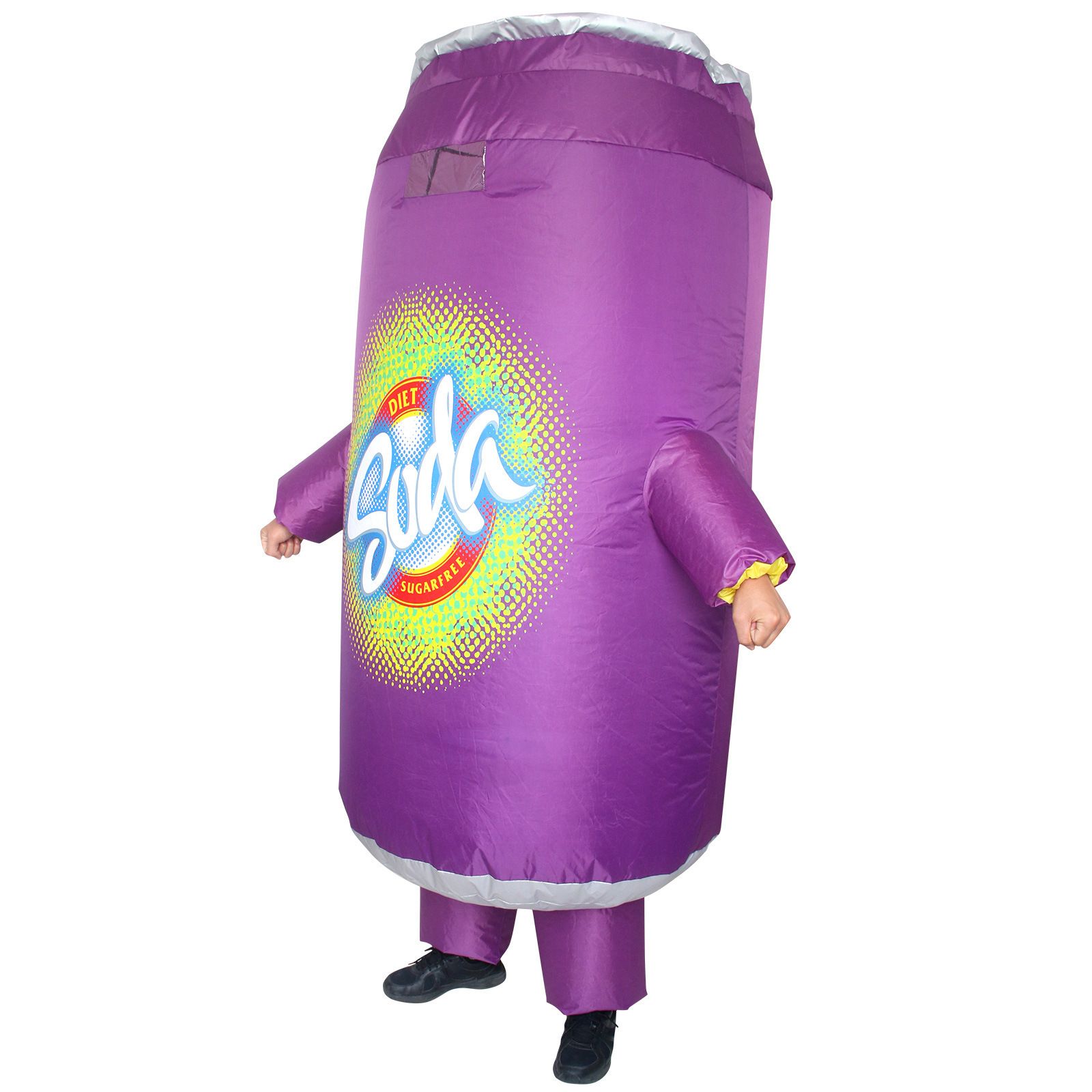 Food Role soda water Cosplay Beer Festival Party Performance Costume for Adult Man halloween inflate purple can