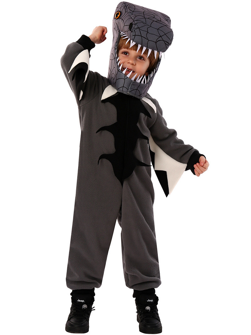 Baby Girl Boy Halloween Outfit Mascot Cartoon Character black dinosaur Cosplay Funny kid Costume for children animals