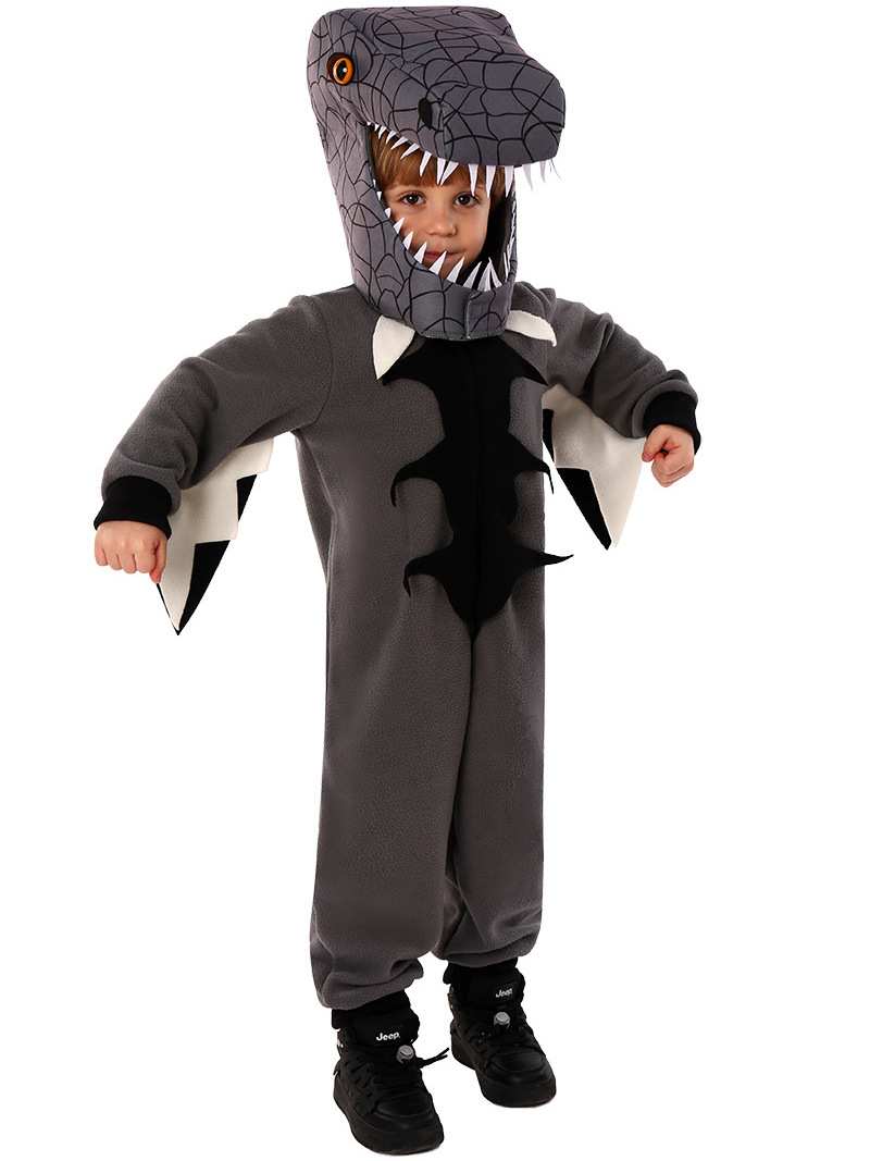 Baby Girl Boy Halloween Outfit Mascot Cartoon Character black dinosaur Cosplay Funny kid Costume for children animals