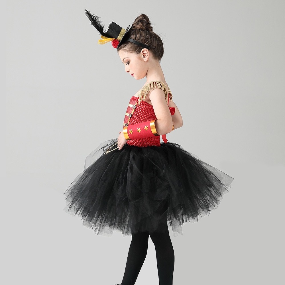 2022 Summer Girls Nutcracker Cosplay Tutu Dress with Accessories Halloween Party or Carnival Costumes for Kids