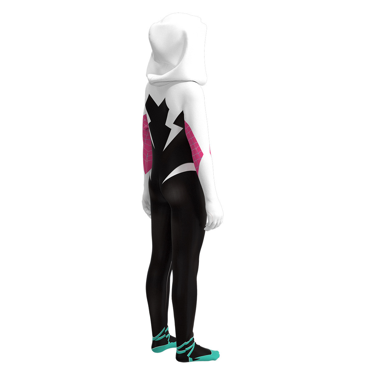 The Movie Role Gwen Stacy Costume Anti-Gwen Cosplay Jumpsuit Halloween Bodysuit Sexy Suit  with Hat for Kids Adult Costume