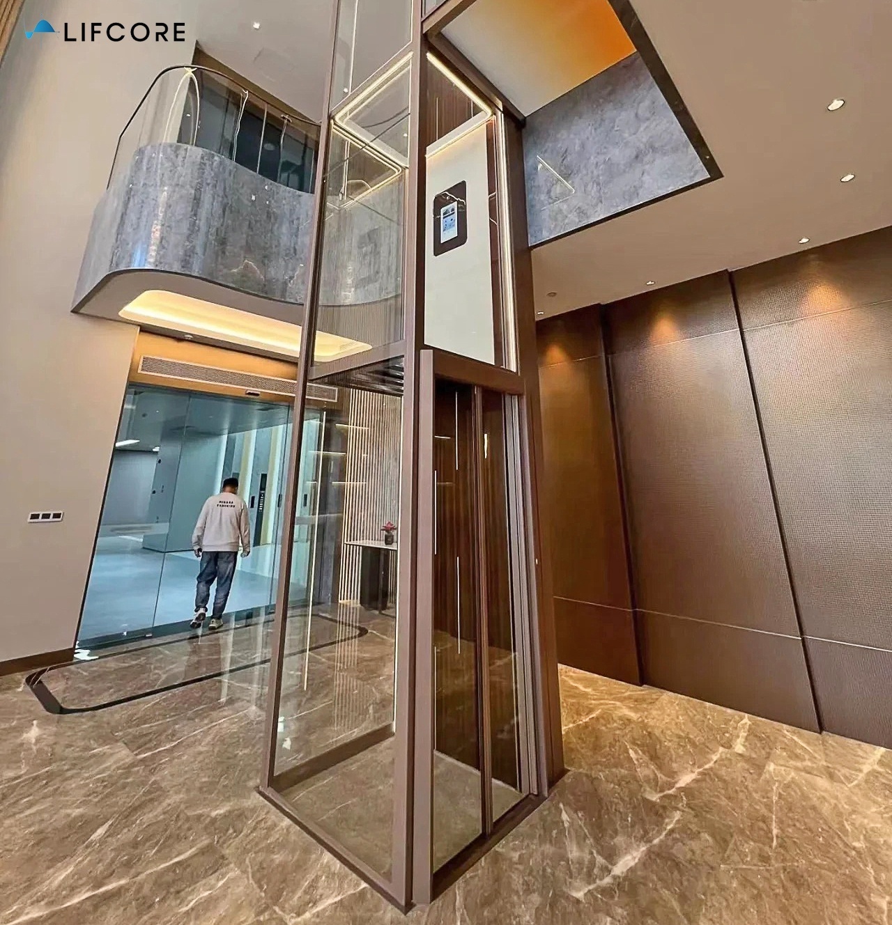 Custom small home elevator lift 2 floor residential mini elevator for house