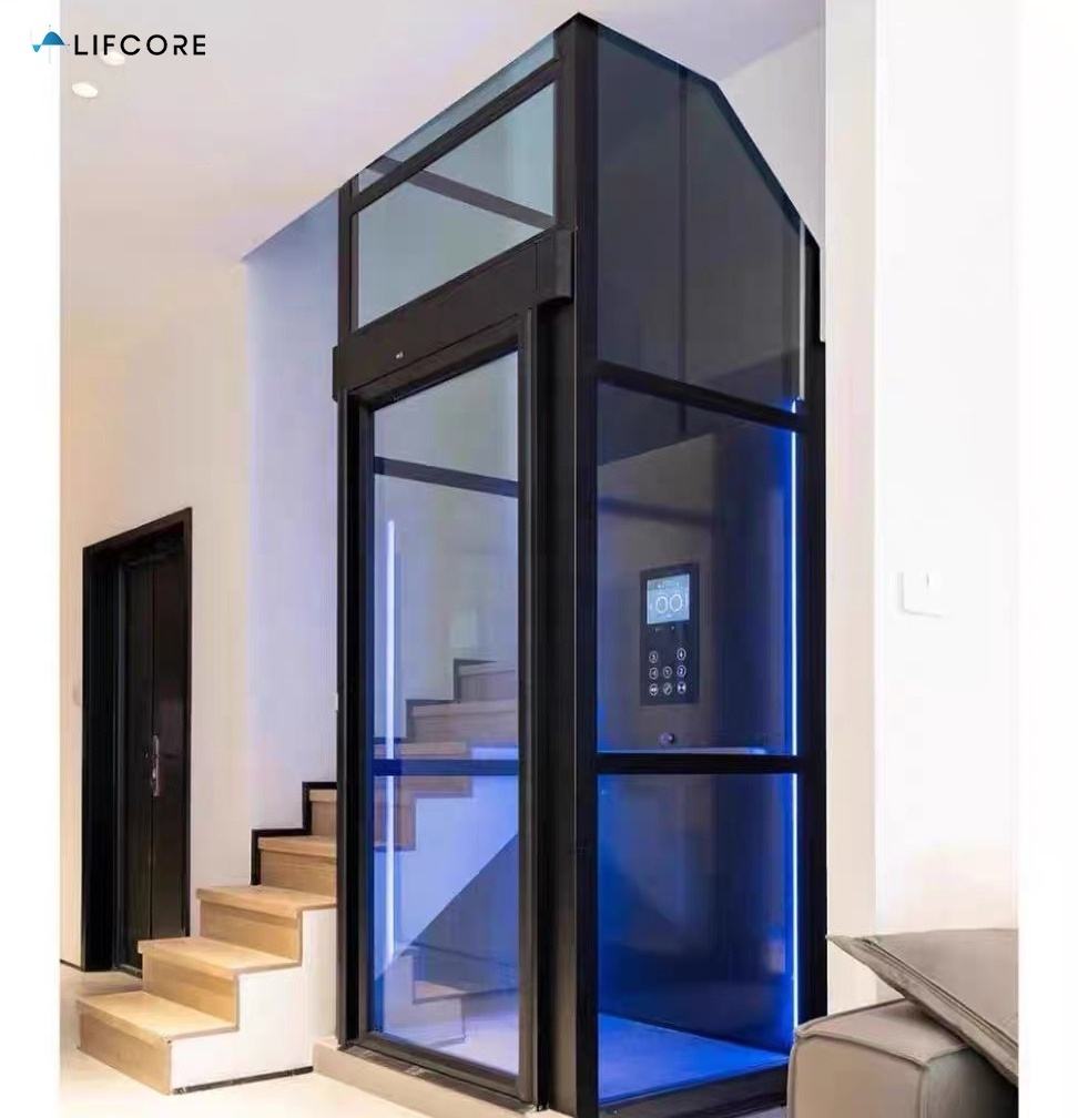 Custom small home elevator lift 2 floor residential mini elevator for house