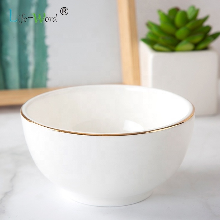 Factory supply round white dish 7