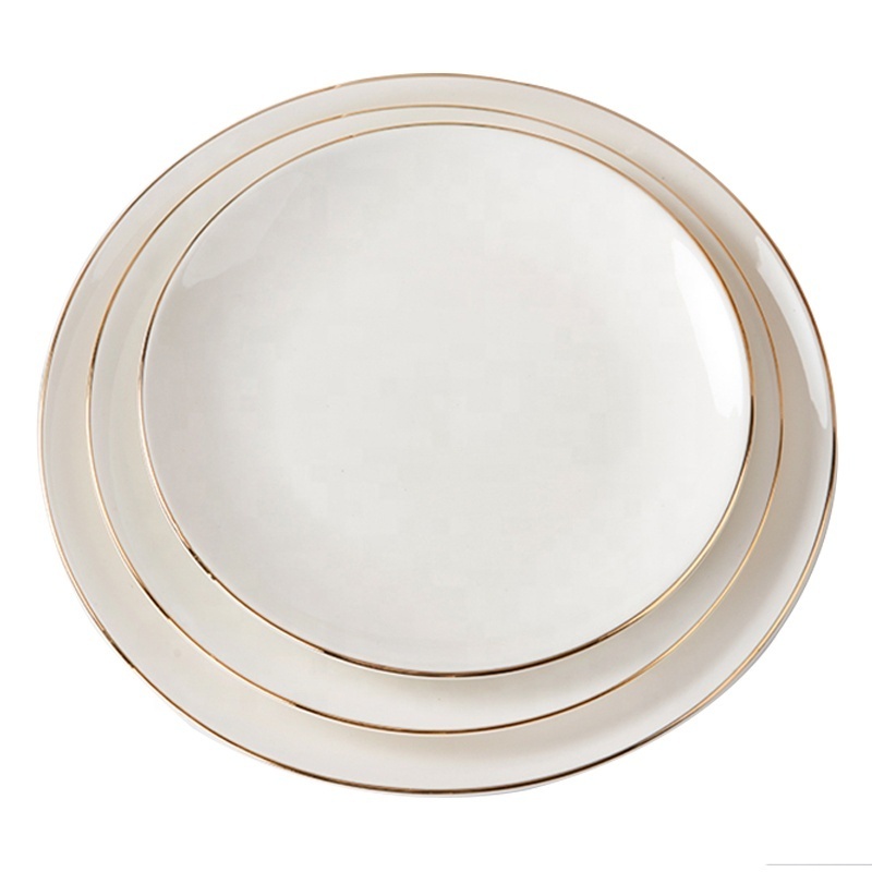 Factory supply round white dish 7