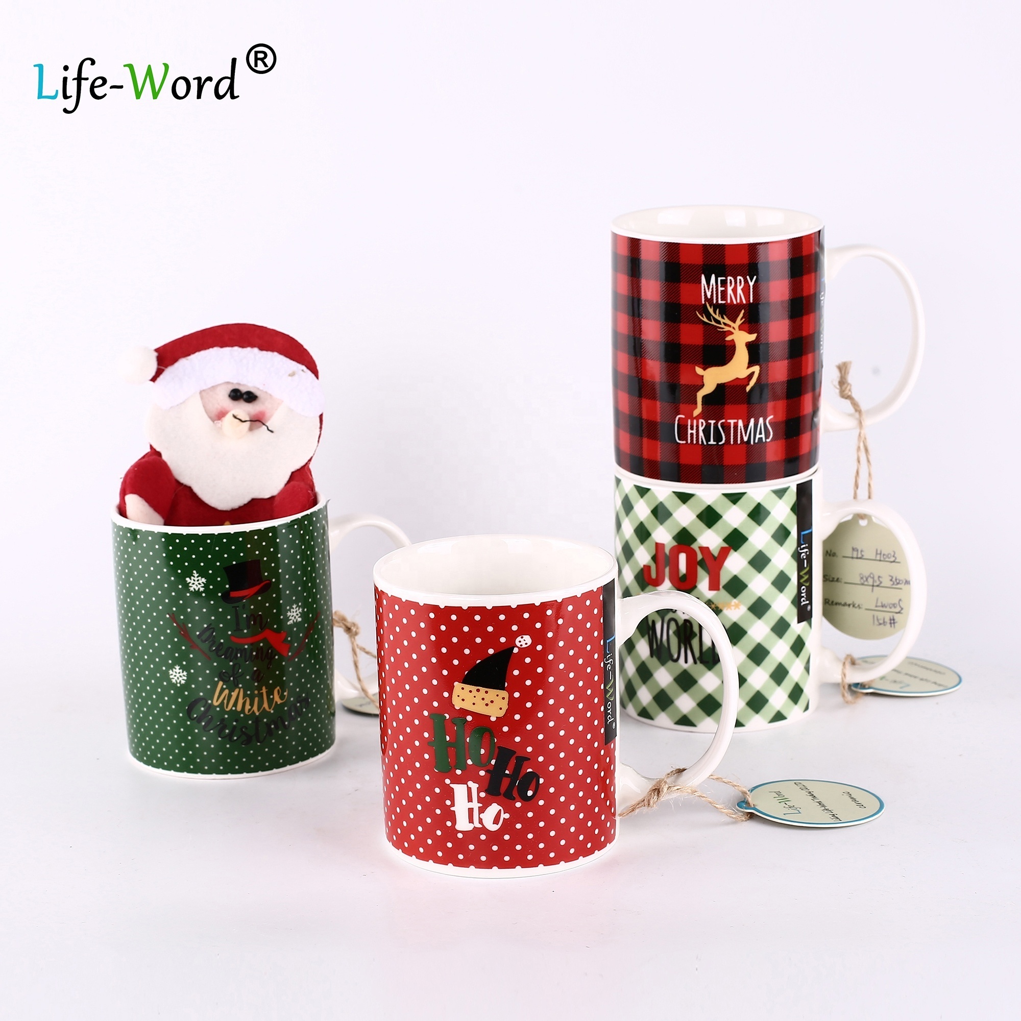 China Ceramic Mug Christmas Ceramic Mug Snowman Gift Christmas Ceramic Coffee Mug