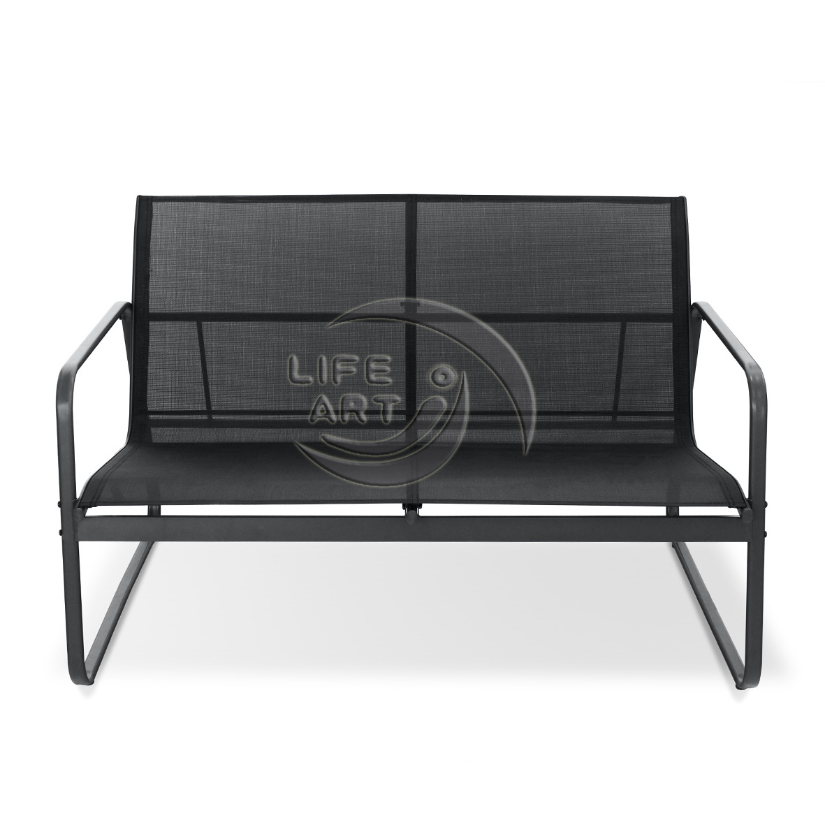 LIFE ART Modern Steel Textilenes Fabric KD Structure Outdoor Garden Patio Sofa Furniture Set