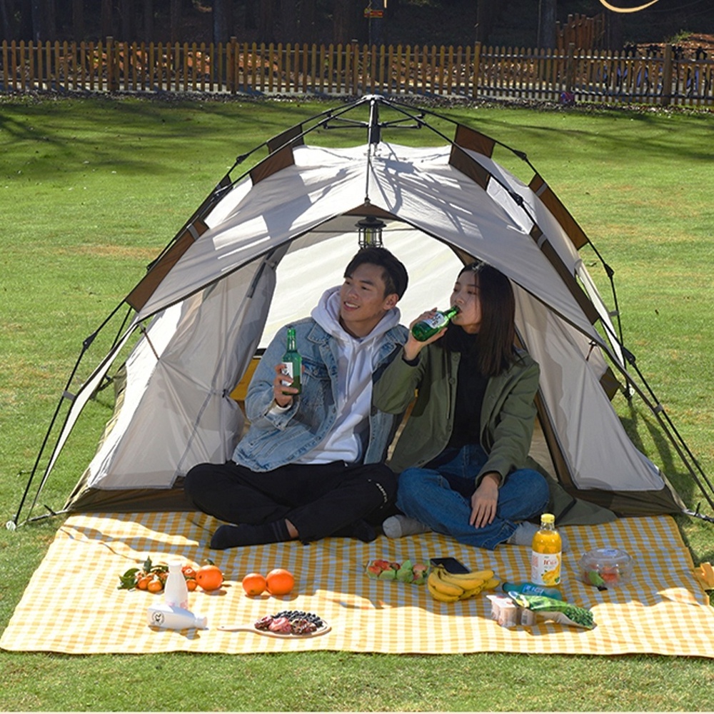 LIFE ART Wholesale High Density Fabric Double Automatic Fast Opening Outdoor Tents Camping