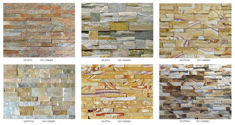 Cheap Decorative stone wall panels Natural culture stone veneer for fireplaces natural sandstone decorative wall cladding