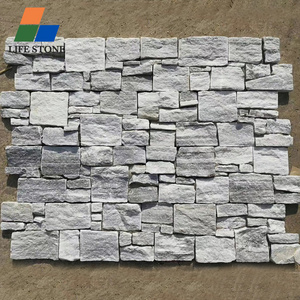 High quality stone external wall cladding  fence garden stone Natural Stone Garden Palisades