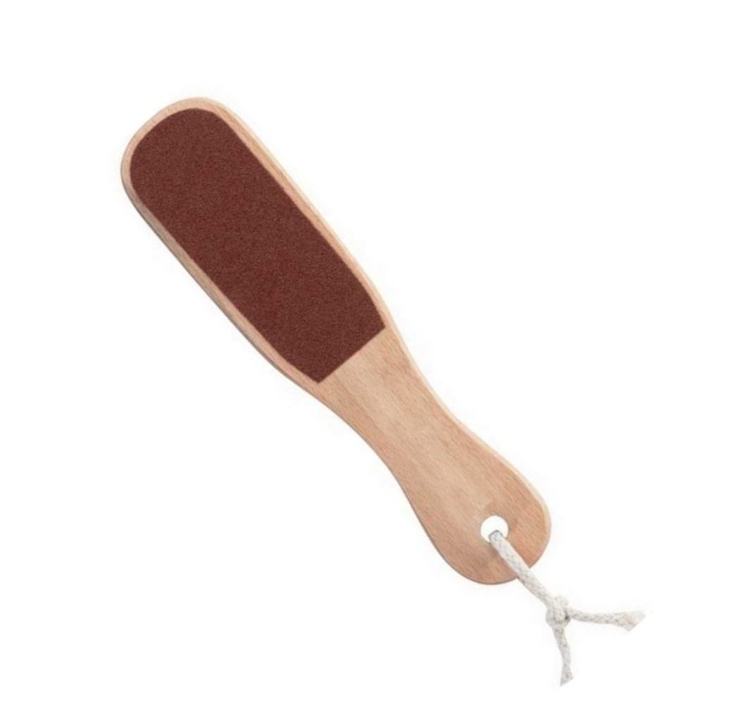 Double Sided Callus Remover Foot Rasp Pumice Stone Wooden handle foot File Scrubber Wooden Handle for Feet Care Pedicure