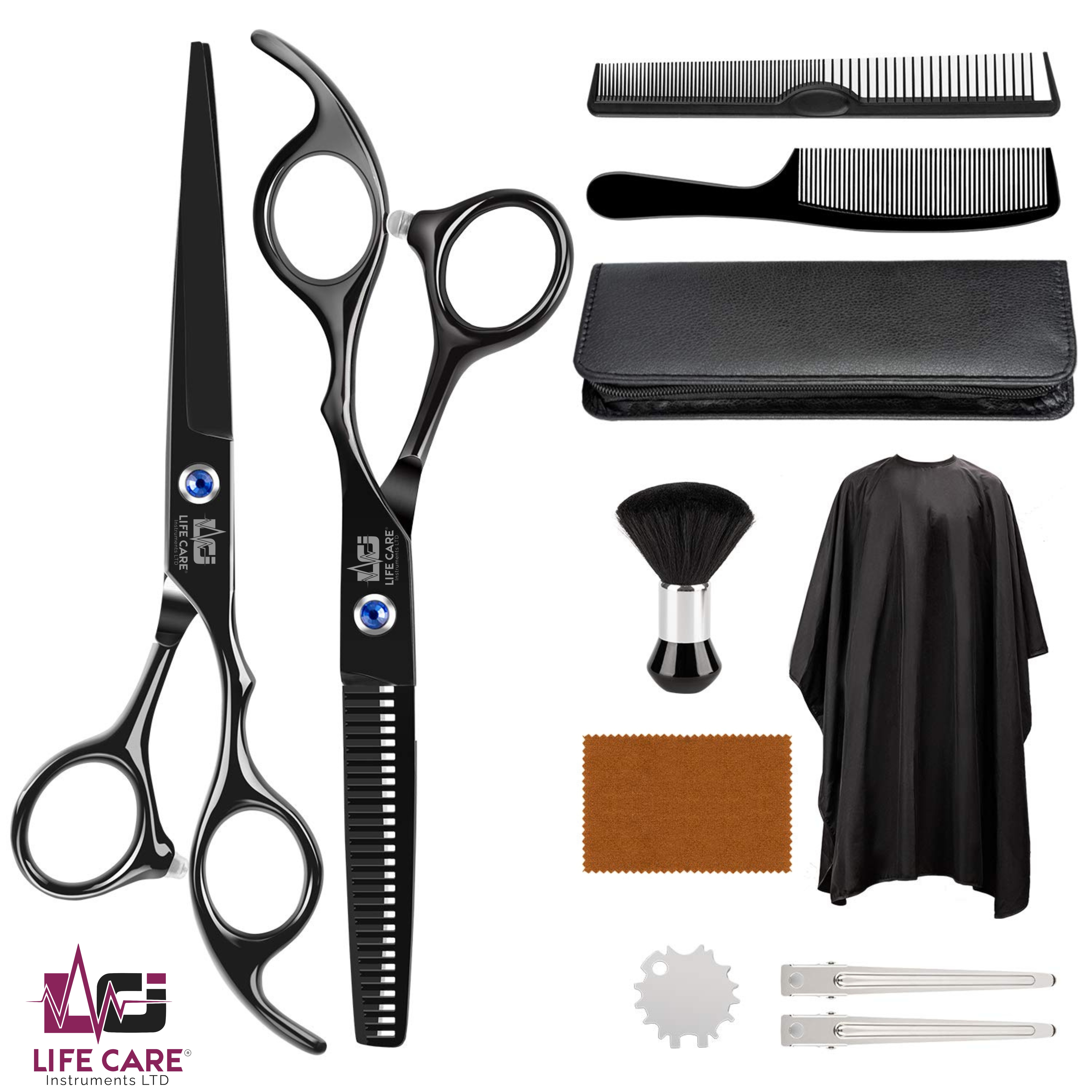 Professional Customized Hairdressing Scissors Barber Shears Stainless Steel scissors made by Life care Instruments