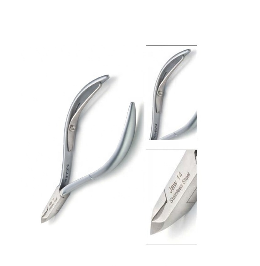 D-01 Nghia Style Cuticle Nipper Stainless Steel available in all jaw sizes 12,14,16 and full jaw available with customization