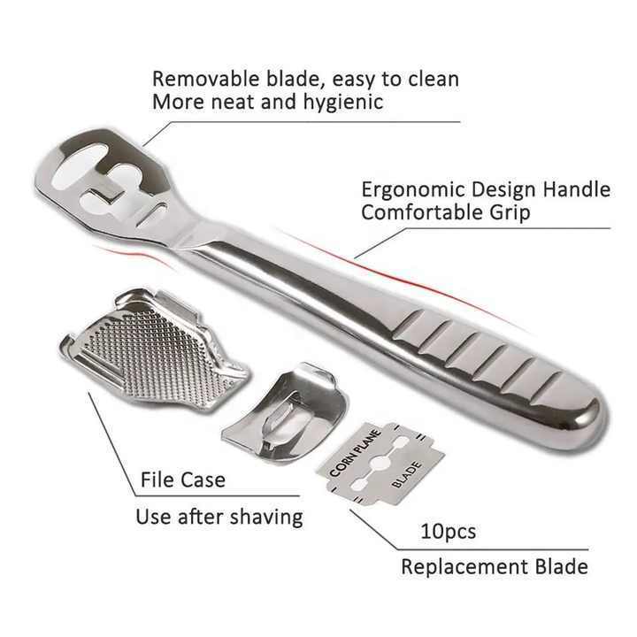 Professional Corn And Callus Remover, Pedicure Tools For Safely Removing Corns, Dead, Dry Hard Skin by Life Care Instruments