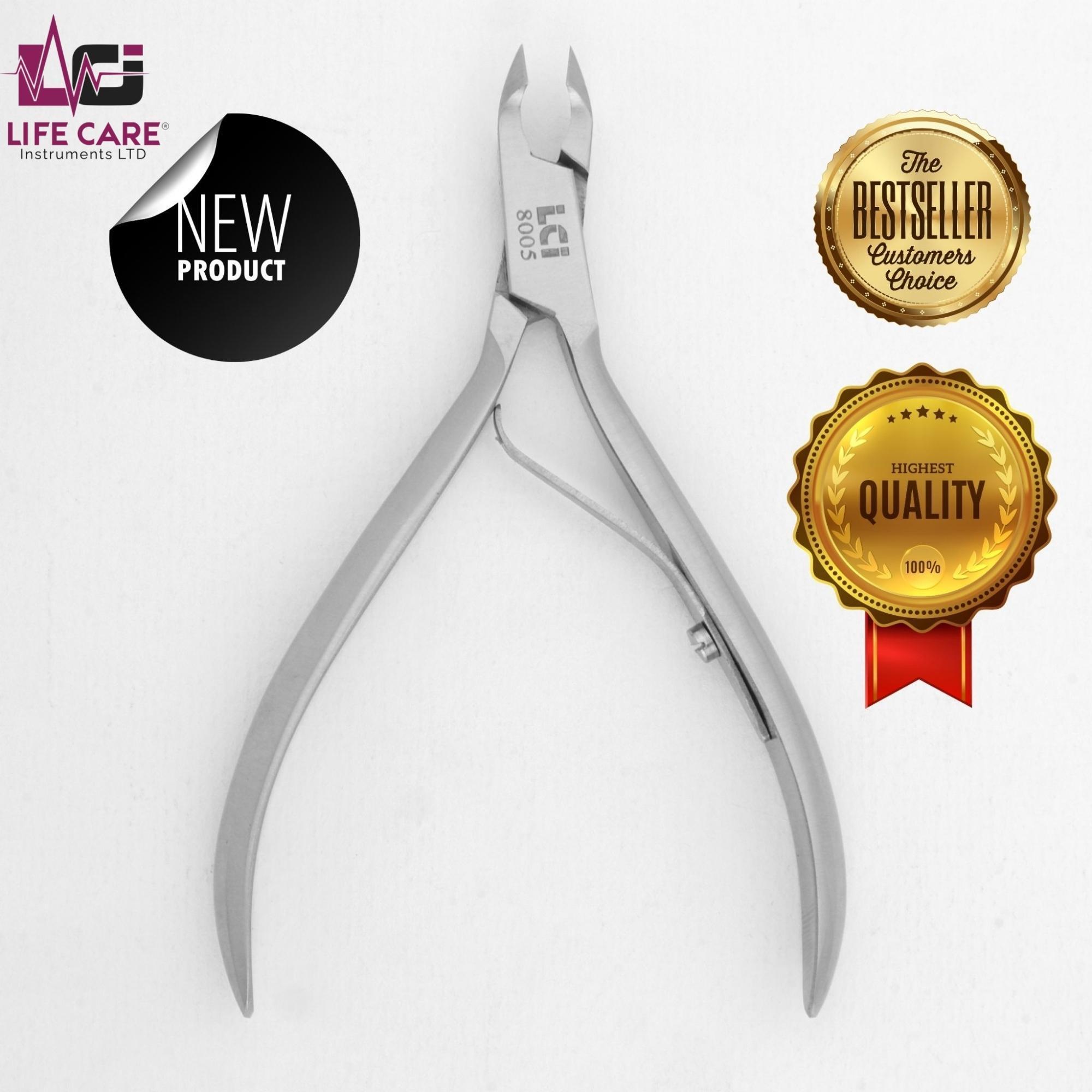 Cuticle Nipper Nail Manicure Scissors Clippers Trimmer Dead Skin Remover Pedicure Stainless Steel Cutters Tools by Life Care.