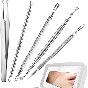 Professional Pimple Popper Tool Kit - Quick and Painless Acne, Whitehead, Blackhead Remover Set