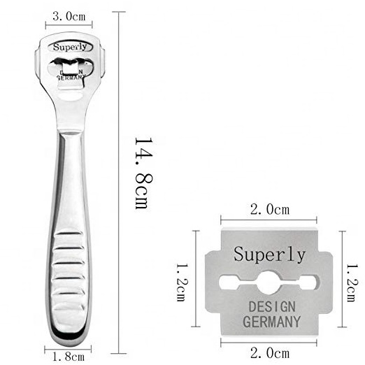 Professional Corn And Callus Remover, Pedicure Tools For Safely Removing Corns, Dead, Dry Hard Skin by Life Care Instruments