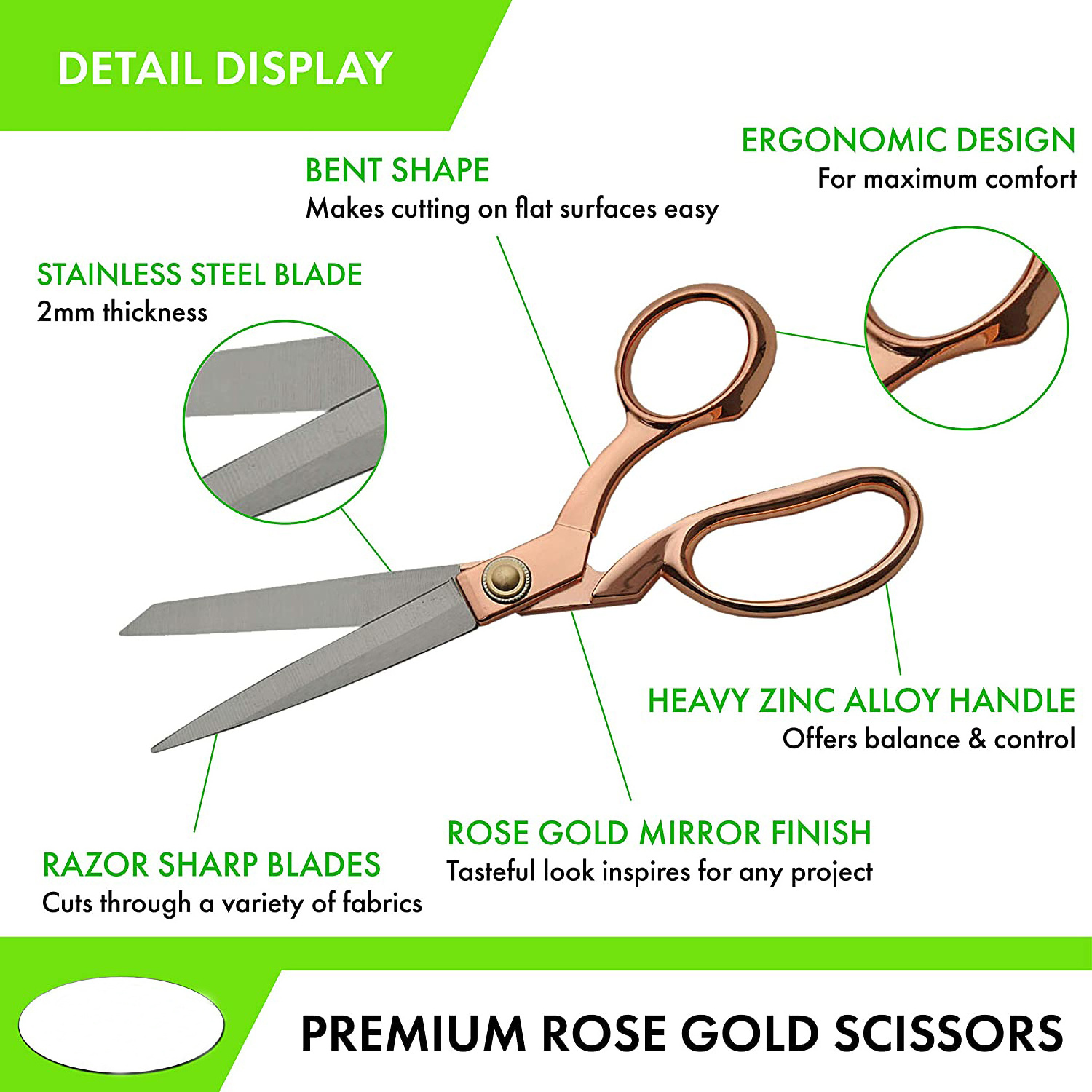 Hot Selling Tailor scissors Dressmaking Scissors Professional Heavy Duty Industrial Tailor Shears For Fabric/ Leather.