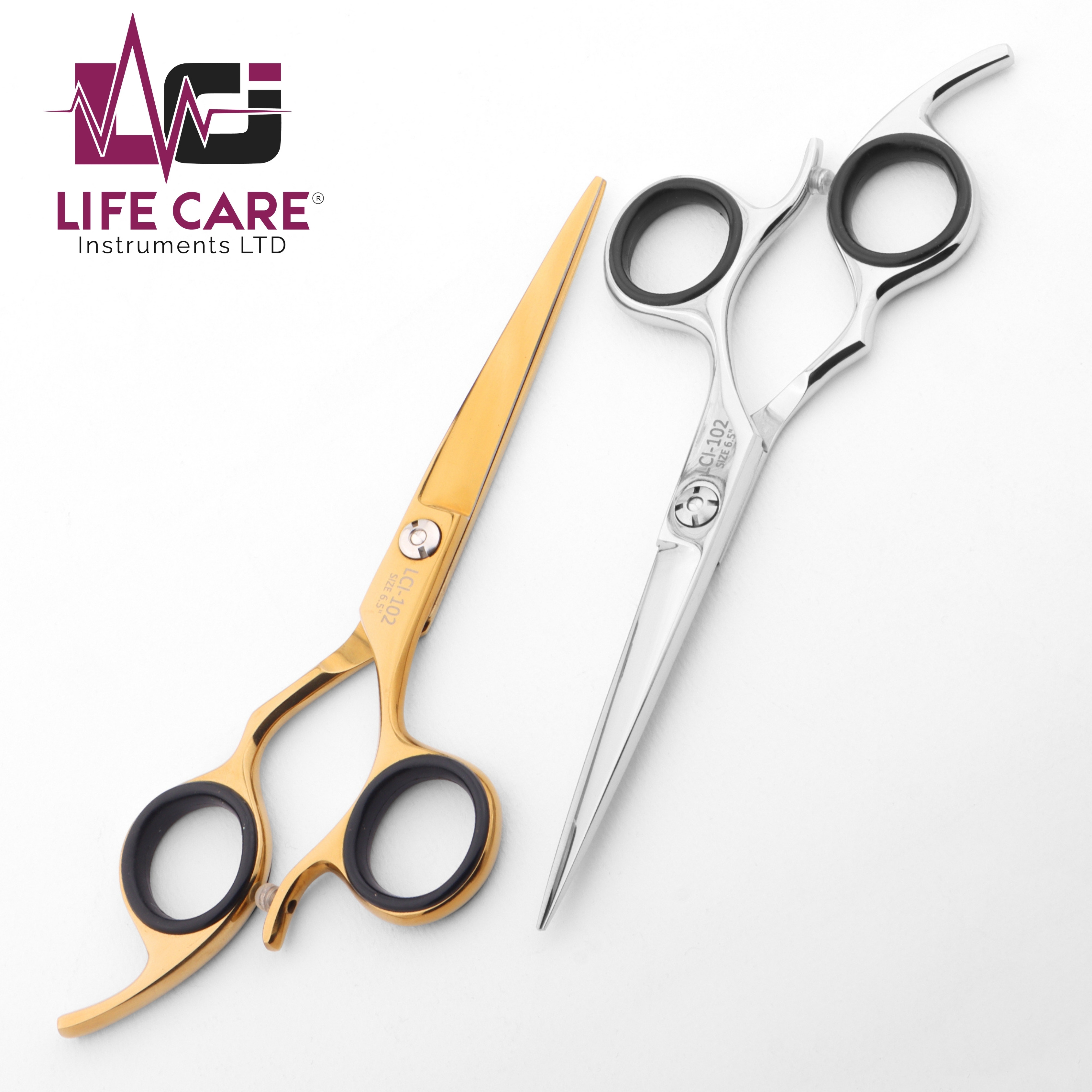 Professional Customized Hairdressing Scissors Barber Shears Stainless Steel scissors made by Life care Instruments