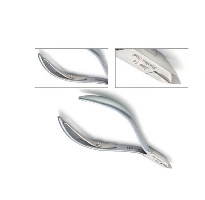 D-01 Nghia Style Cuticle Nipper Stainless Steel available in all jaw sizes 12,14,16 and full jaw available with customization