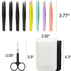 Professional  Eyebrows Tweezers and scissors for facial hair Remover available in different colors and packaging by Life Care.