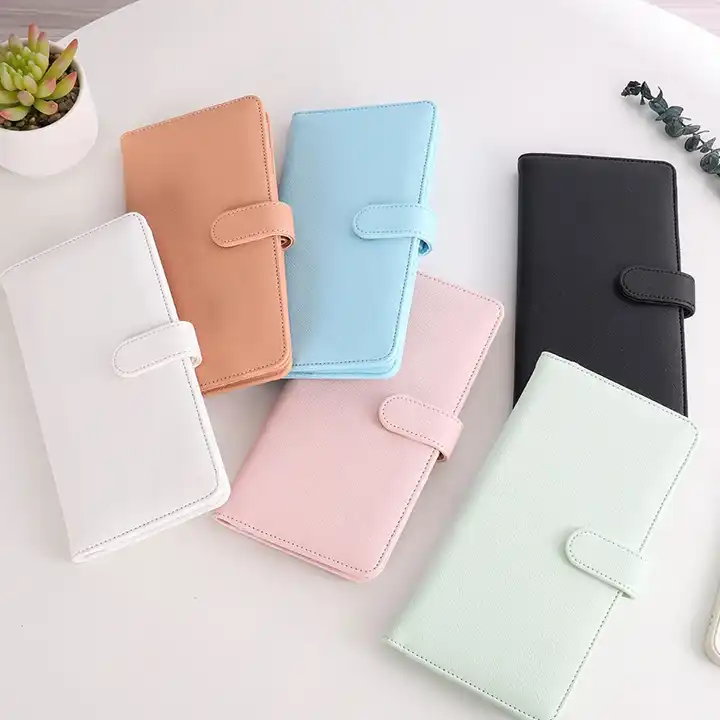 Business Notebook Mini Type Calendar Work Agenda Budget Binder Pu Leather Cover A5 A6 Binder