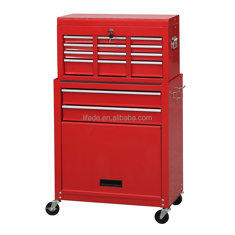 Rolling Tool Chest Removable Tool Storage Cabinet with Wheels and 8 Drawers