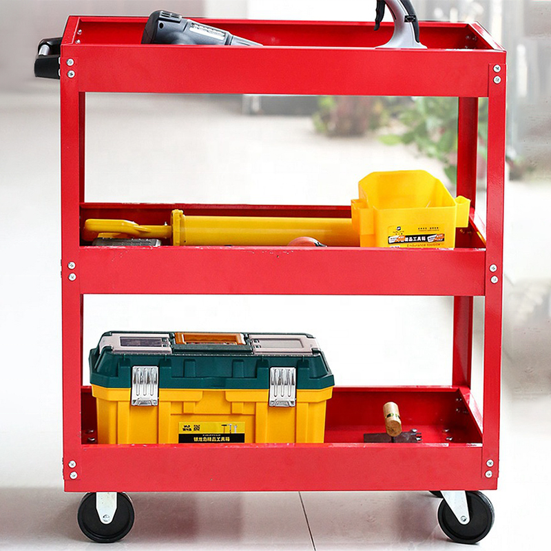 Customized Cheap Rolling Tool Cart Multi-Function Garage&Workshop Metal Cabinet Trolley Tool Cart/Barrow with Universal Wheels