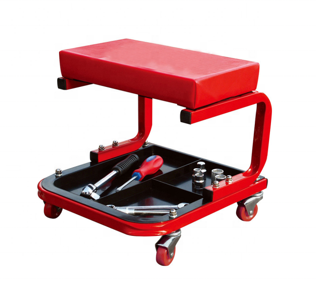 Mechanic Stool Rolling Creeper Garage/Shop Seat with Tool Plate