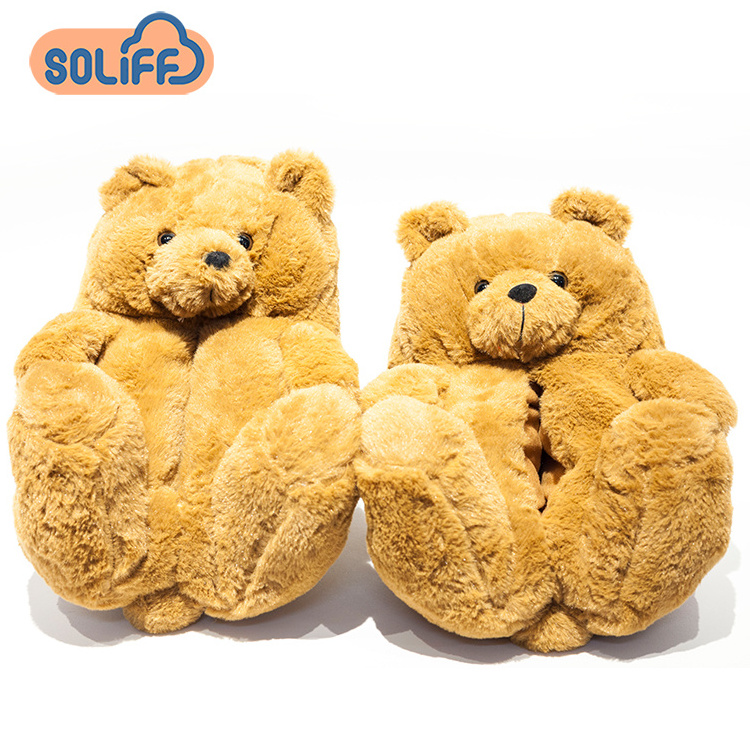 Teddy bear slipper hot sale teddy bear slipper indoor slipper for woman man