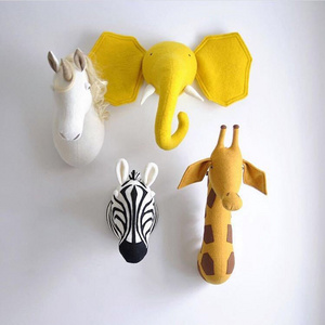 Ins Nordic wind hot style animal head children room kindergarten  hanging wall decoration