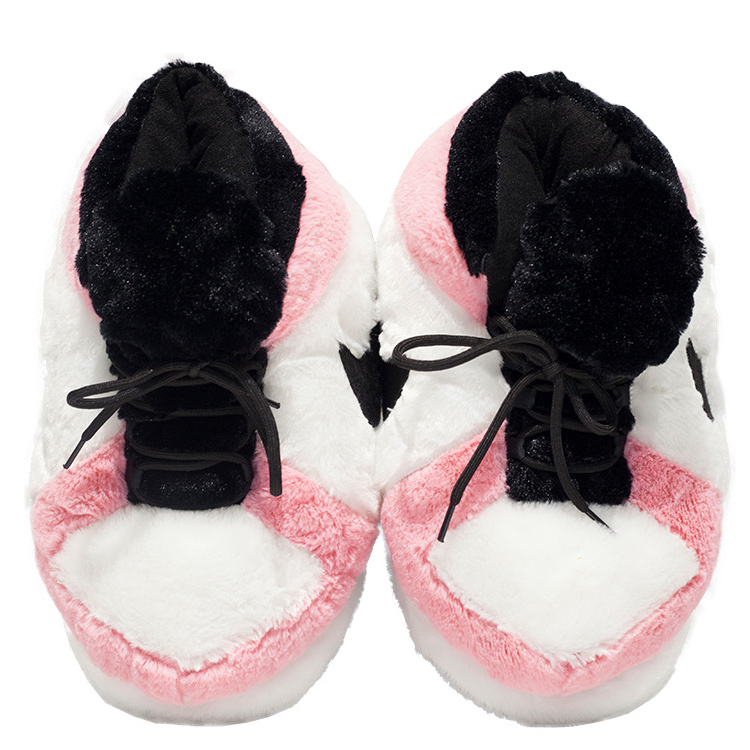 Cheap slipper average size indoor shoes plush sneaker slippers woman or man