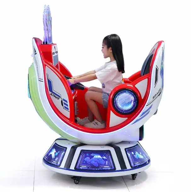 New design shopping mall kids ride machines space capsule coin operated kiddie ride rocking game machine