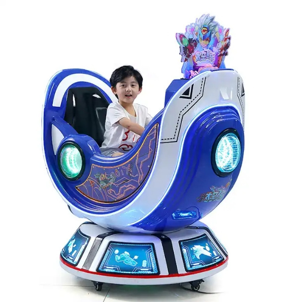 New design shopping mall kids ride machines space capsule coin operated kiddie ride rocking game machine