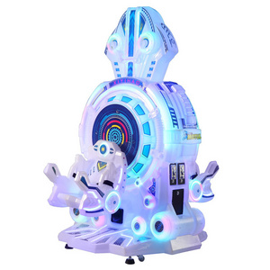 Double person electric swing machine 360 degree rotation space capsule mini ferris wheel coin operated kiddie ride for sale