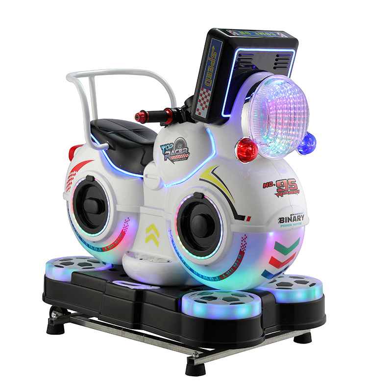 Shopping mall coin operated kiddie rides gaming machine 3d motorcycle kids swing ride machine coin operated