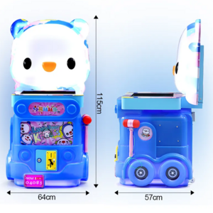 Factory sales kids coin operated game machine cartoon bear hammer hitting touch screen arcade game machine for home