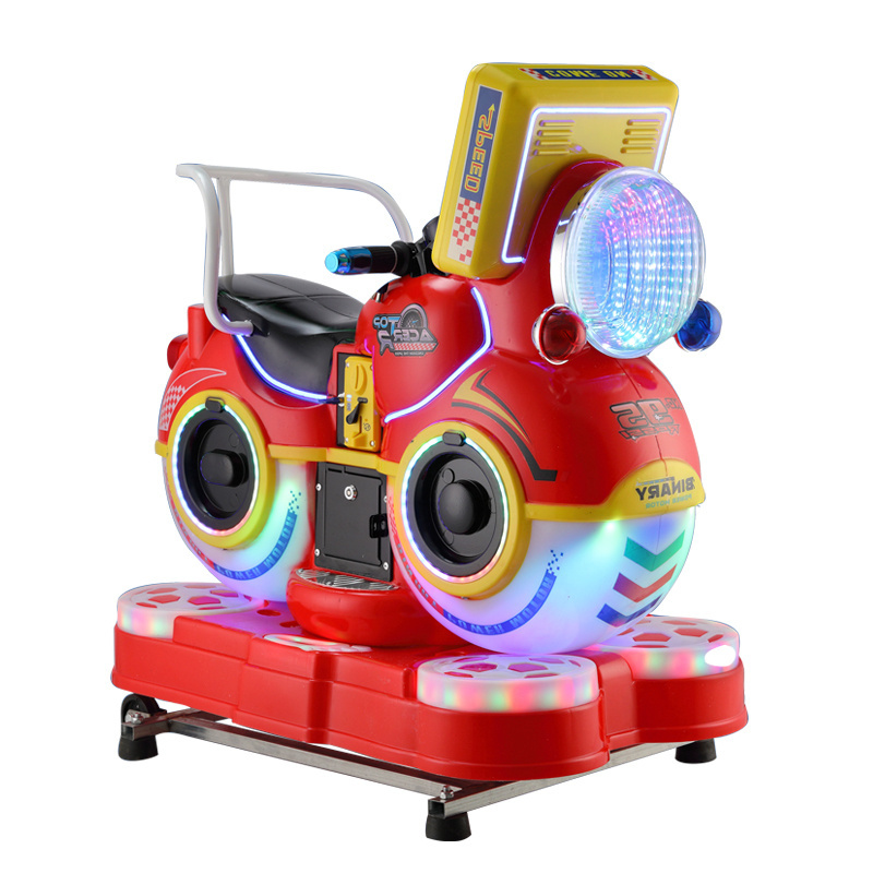 Shopping mall coin operated kiddie rides gaming machine 3d motorcycle kids swing ride machine coin operated