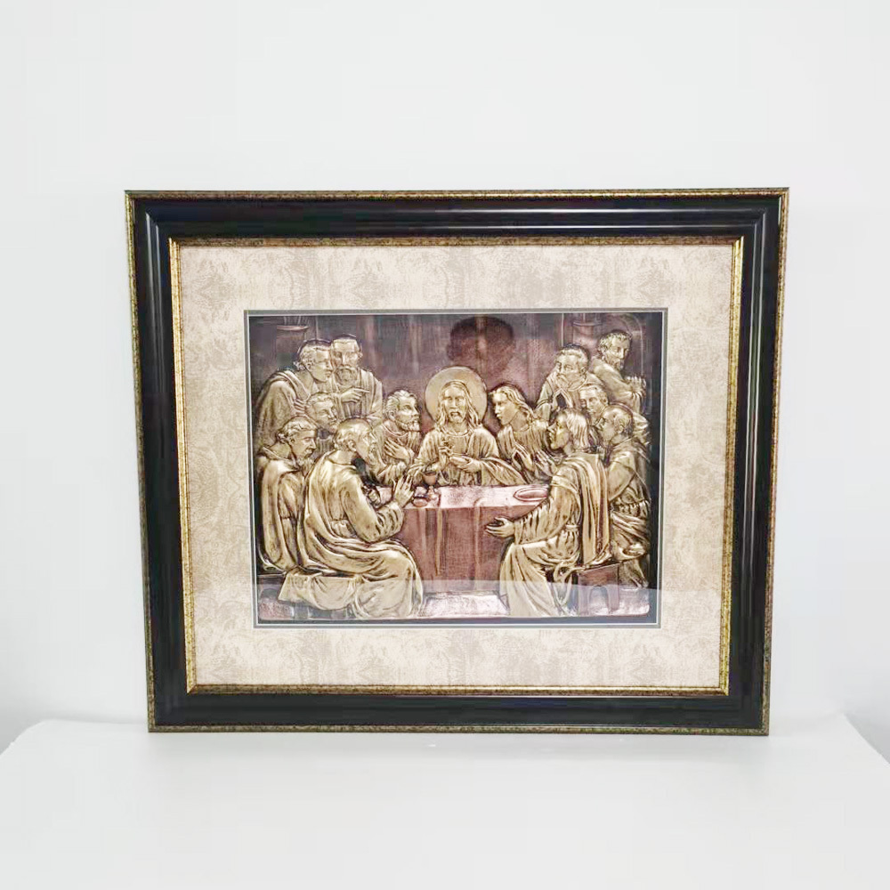 RTS fast shipping Religioso cudros ultima cena  guadalupe Jesus cross mary last supper  wall arts framed 3d mat board air parcel