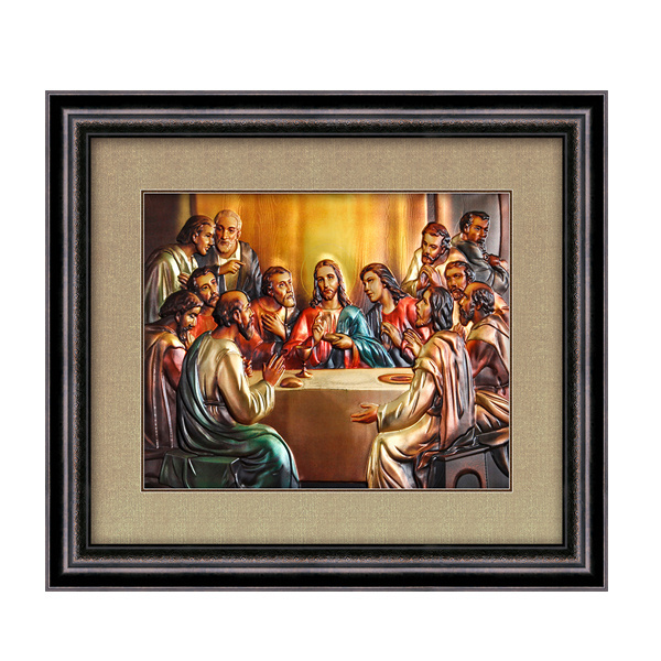 Last supper religioso cudros ultima cena  guadalupe arts jesus home  wall arts 3D framed arts Last supper religious models