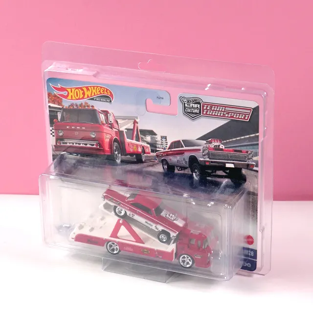 Team Transport Hot Wheels Advanced Transparent Protective Clamshell Box for Toy Car In Stock