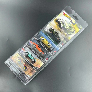 Blister 5 Pack Hot Wheels Protector Covers Transport Blister Case Pack Display Box Small Car Toy Protective