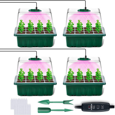 Plant Seed Starter Sponges Kit Hydroponic Growing Seed Pods Kit  Transparent Lids for Hydroponic Indoor Garden System