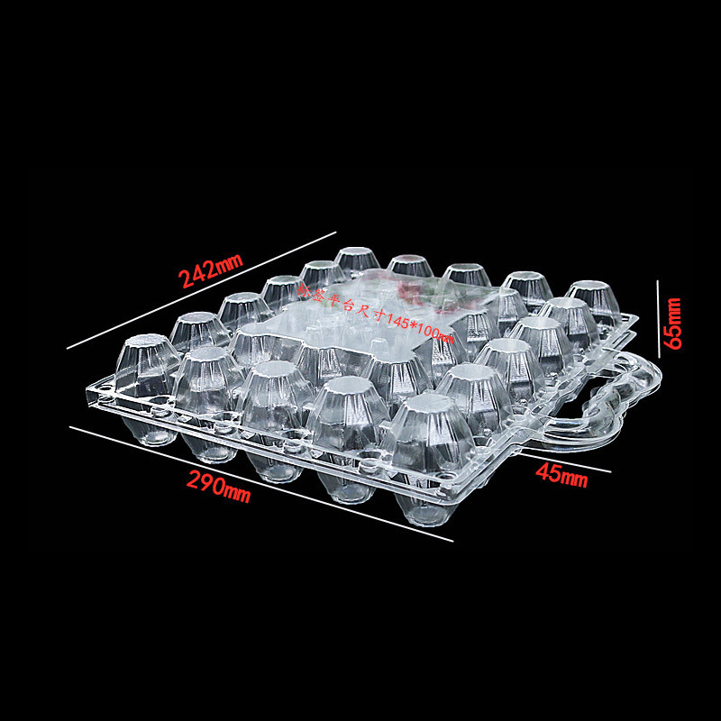 PET Clear Plastic Blister Quail Egg Tray Disposable Packaging with Lid