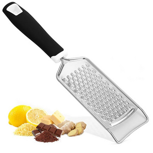 Wholesale Custom Stainless Stain Scraper Peeling Durable Cheese Grater with Soft Handle for Kitchen Spices Ginger