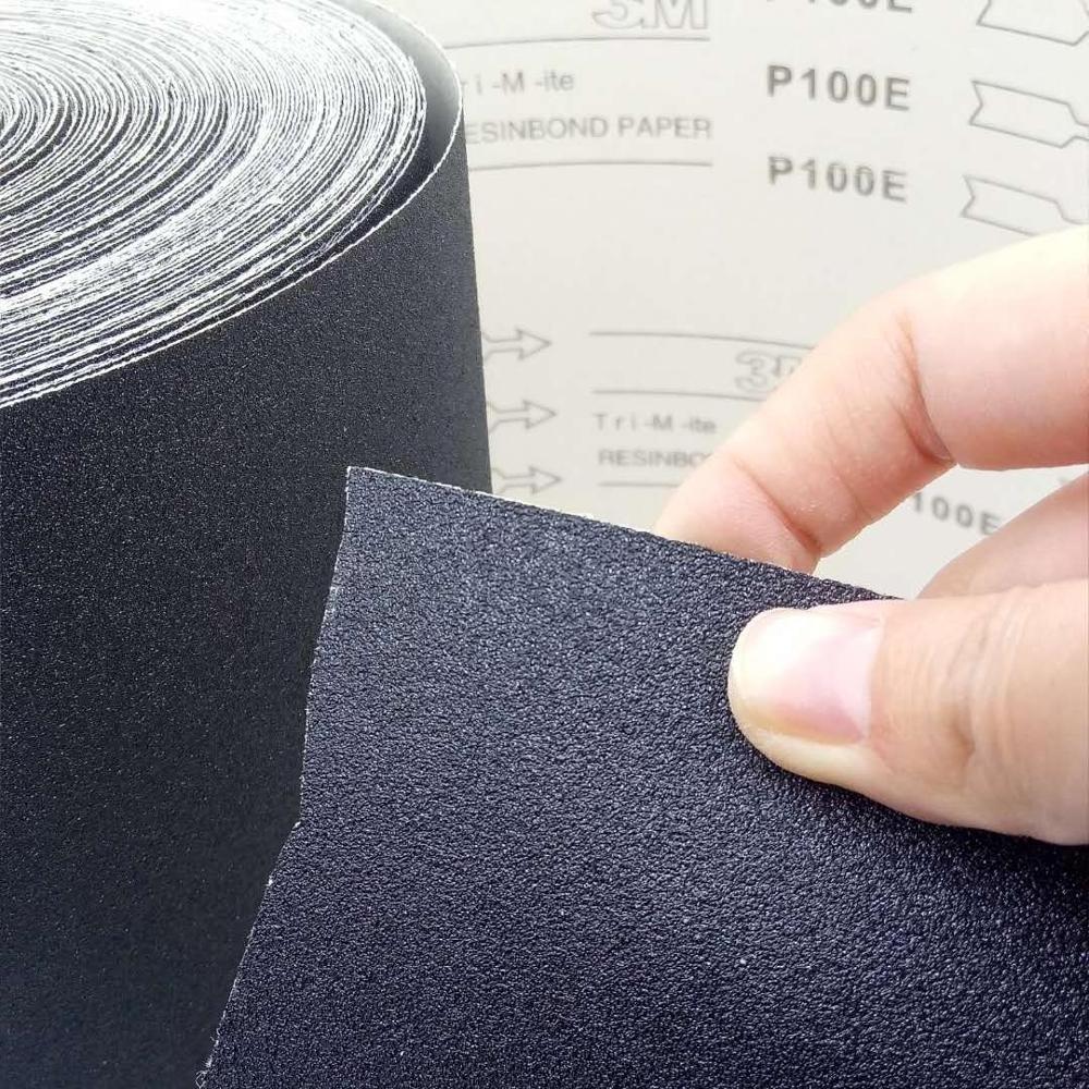 black color coating abrasive sand paper roll