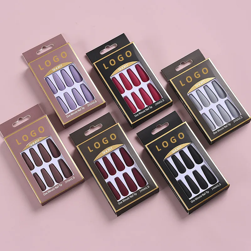 French Tip Press On Nails Almond Hot Pink Short Stick FakeNails For Women Glue Different Sizes Soft Gel False Nail Kit Berry Faux Ongless